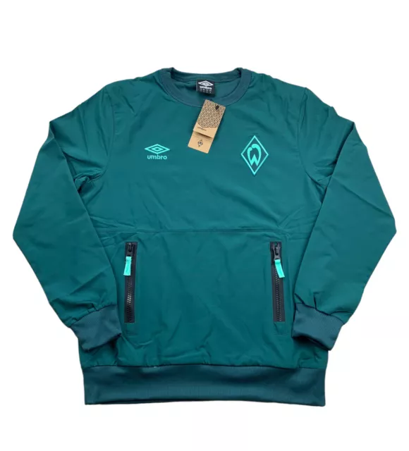 Werder Bremen Pullover Umbro S M L XL 2XL 3XL Travel Sweat Training Shirt Trikot