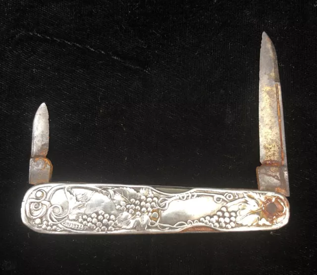 Vintage 925 Sterling Silver E. C. Simmons Keen Kutter Folding Pocket Knife RARE!