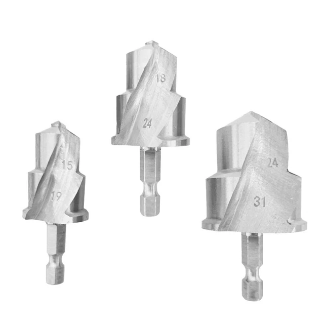 Punta Da Trapano A Gradino Da 3/16''-7/8'' Per Metallo, Punta Da Trapano A Gradino Per Flauto A Spirale 1 Pezzo, Rivestimento In AlTiN Resistente - Foto 12