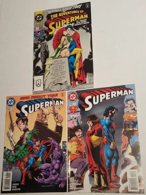 The Adventures of Superman Annual #3 (1991, DC Comics)  & 112,113, 1996
