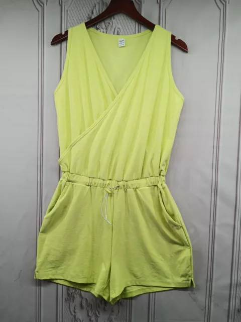 NWOT Old Navy Active 1 Piece Shorts Romper SZ S Cross Bodice Drawstring Pockets