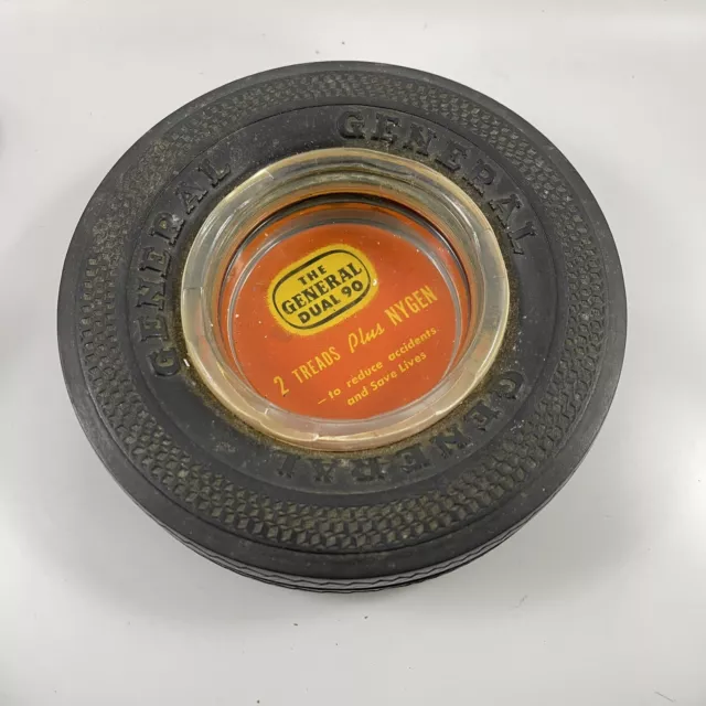 Vintage General Tire Dual 90 Advertising Ashtray