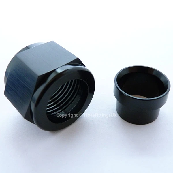 Female AN -12 (AN12) 90 Degree to Male 3/4 NPT Swivel Fitting Blue