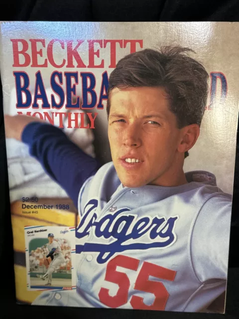 Beckett Baseball Card Monthly Issue #45, December, 1988-Orel Hershiser Cover