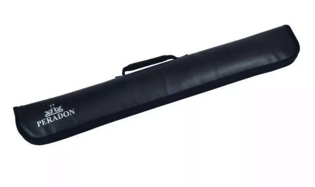 PERADON Luxury FUR LINED 2pc Snooker Pool Cue Soft Case Full Length Zip