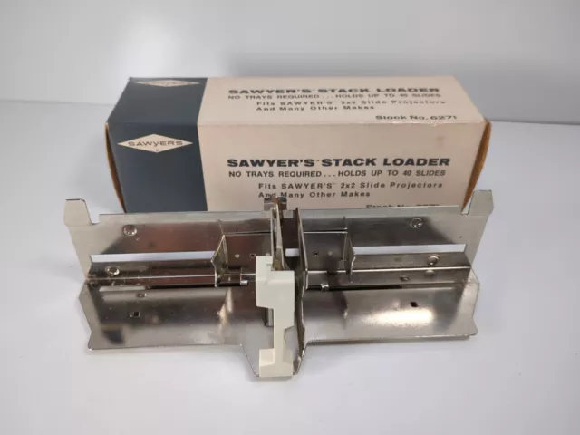 Vintage Sawyer's Stack Loader 6271 for 2 x 2 Slide Projectors Holds 40 slides