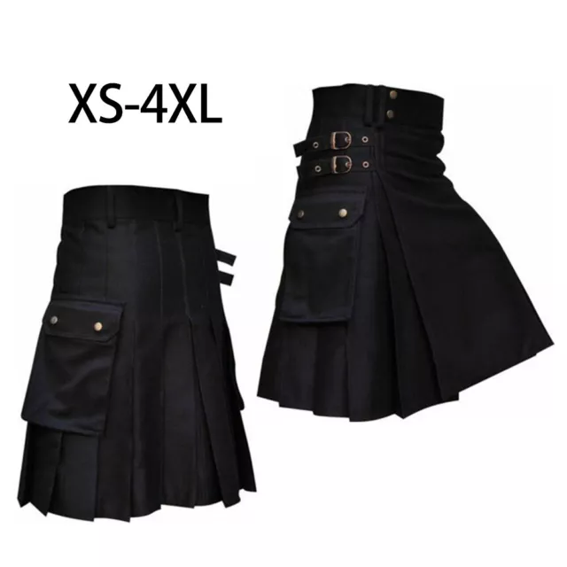 Gonna Uomo Alta Qualità Abbigliamento Deluxe Gotico Highland Kilts Tradizionale