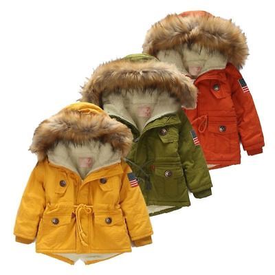 Bambini Ragazzi Cappotto Autunno Inverno Giacca per Abbigliamento con Cappuccio