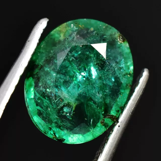 4.90 Cts Natural Zambian Green Emerald Beryl oval Cut Certified Gemstone