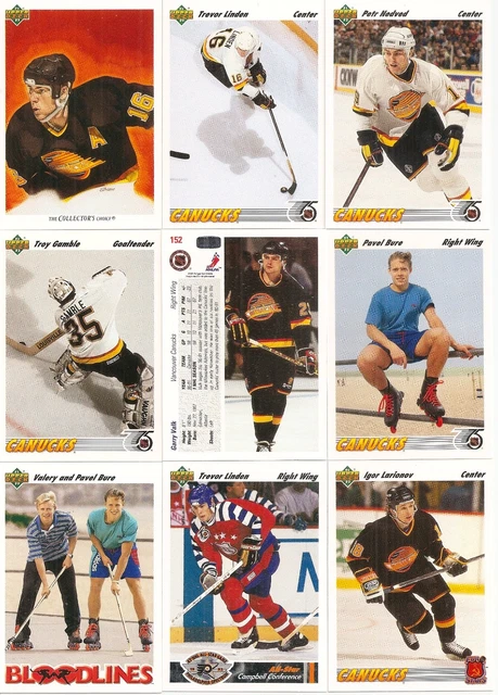 1991-92 TOPPS STADIUM Club Montréal Canadiens ensemble complet équipe