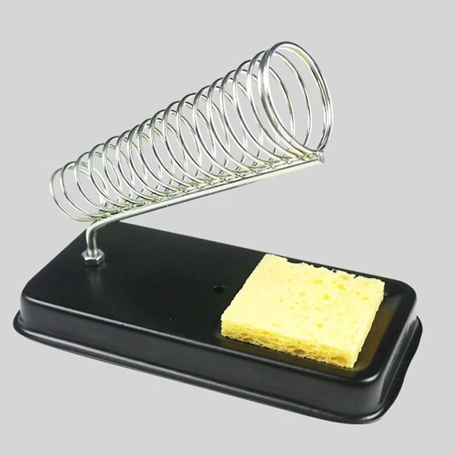 Soldering Iron Tool Stand Holder Support Spring Station Base And Solder Sponge