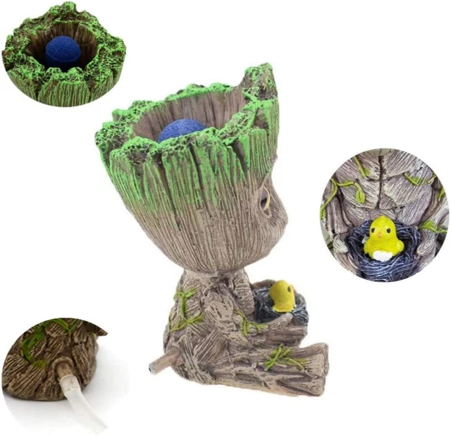Fish Tank Aquarium Groot Air Bubbler Decorations Aquatic Air Stone Set Home Deco 3