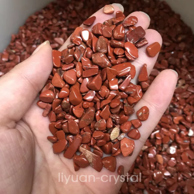 100g Natural Red jasper Quartz Crystal Tumbled Bulk Stones Gravel Reiki