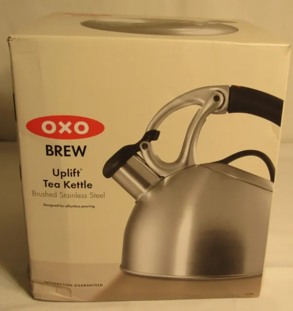 OXO Brew UpLift Tea Kettle, Brushed Stainless Steel NEW