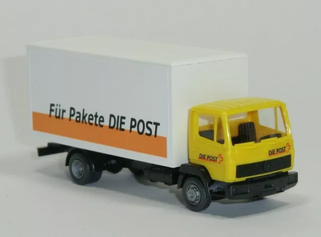 Wiking - MB 814 Kofferaufbau "Für Pakete die Post", Schweiz PTT, 1:87 - N807/A9 6