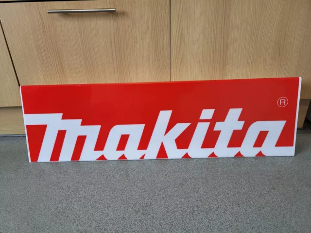 Makita Plastic Garage Sign Banner Power Tools Man Cave Collectable