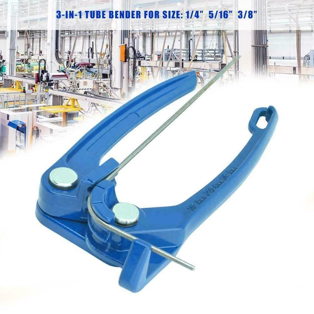 1/8 3/16 1/4" Tube Bender Tubing Fuel Brake Refrigerant Bending Tools Line T5K5