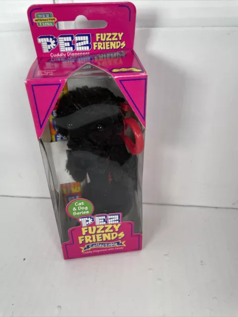 PEZ  Fuzzy Friends Black Poodle NEW w/ Box