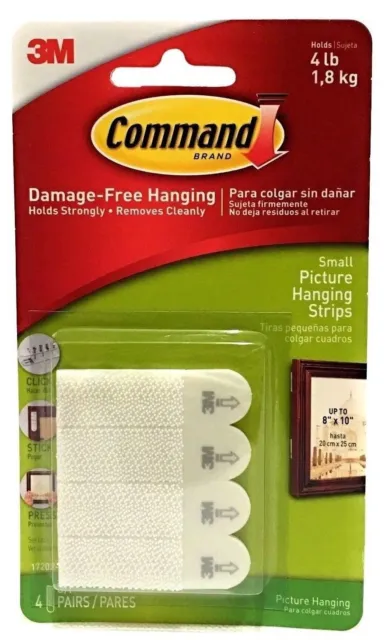 3M Command Strips Self Adhesive Damage Free Wall Hanging Picture Frames Posters™ 3
