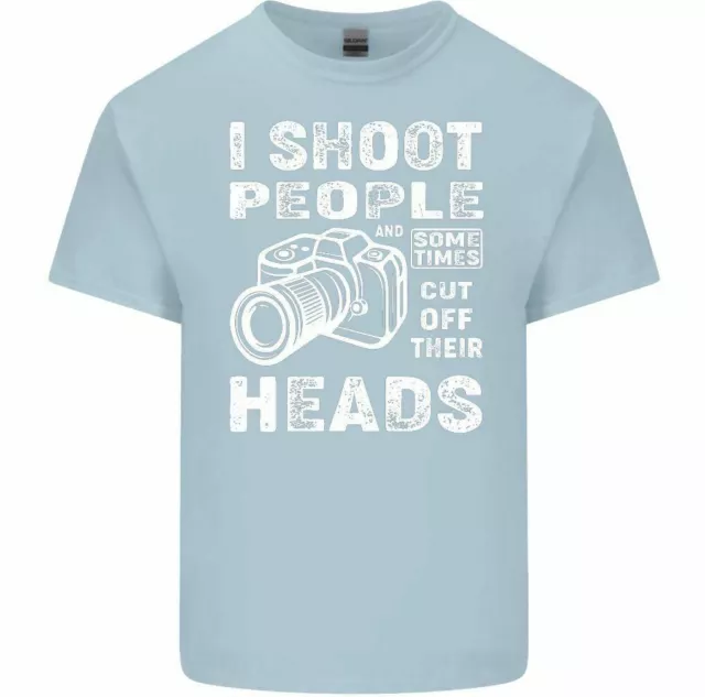 T-shirt fotocamera Photography I Shoot People da uomo divertente fotografo obiettivo scherzo top 6