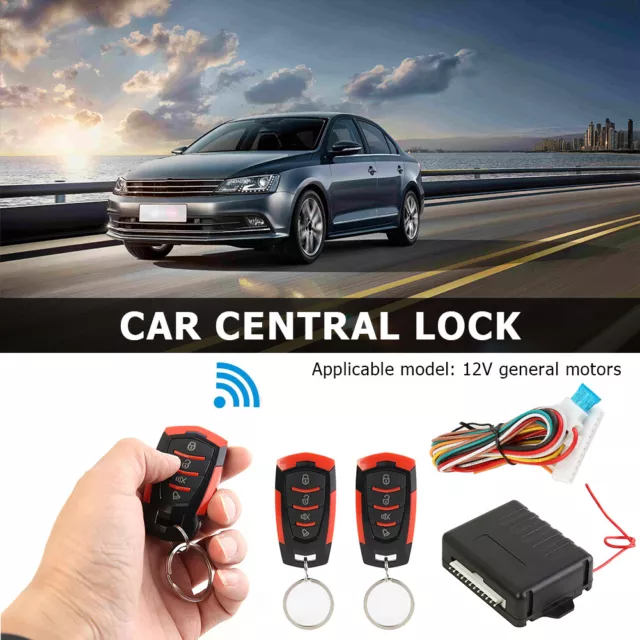 Car Remote Central Door Locking Kit Auto Keyless Entry Alarm System 410/T111 3