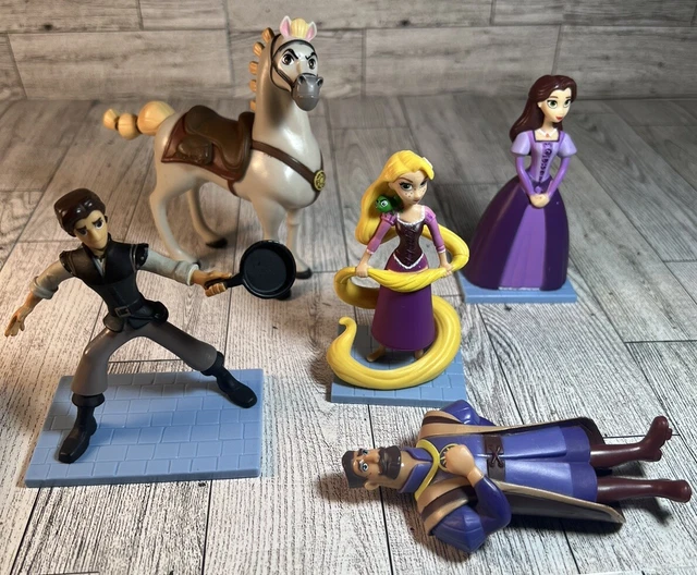 DISNEY TANGLED TOY Figures Jakks Playset Rapunzel Rider Maximus Horse