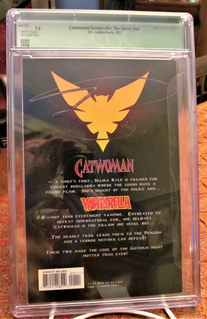 CATWOMAN VAMPIRELLA The Furies SIGNED CGC Graded Comic 7.5 VF- 1997 285/500 4