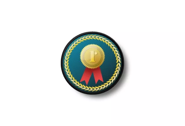 Patch badge ecusson imprime thermocollant number one champion