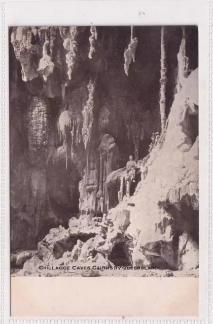 VINTAGE POSTCARD  CHILLAGOE CAVES  CAIRNS REGION  NORTH   QUEENSLAND 1900s