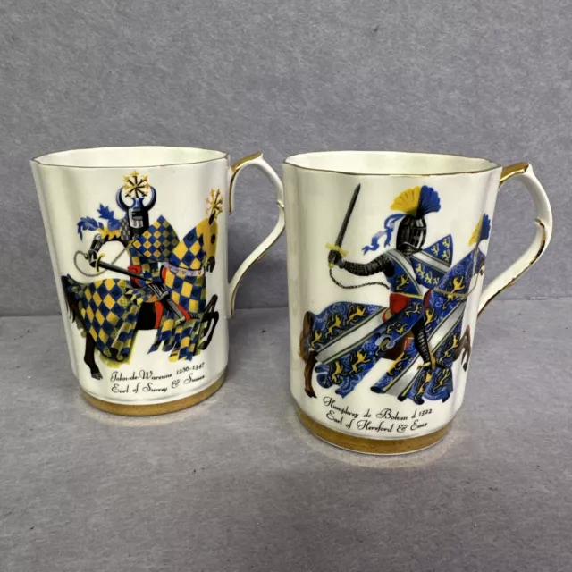 Royal Windsor 2 Bone China Mugs Earl Sussex Essex t3001