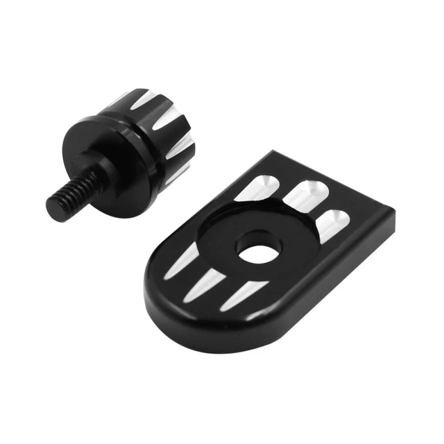 Knurled CNC Aluminium Alloy Seat Bolt Tab Screw Mount Knob Cover Kit for Harley