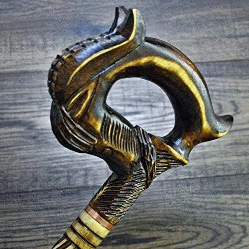 Canes Walking Sticks Wood Reeds Wooden Hand-Carved Carving Handmade Cane Stic...