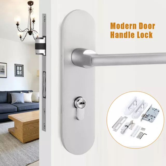 Universal Handle Entry Door Lever Mortise Lock Set Security Mechanical Door Lock
