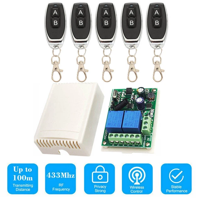 Système De Télécommande Radio Fomotech Alpha Série 600, Modèle 608b - 8 Boutons, Pour Commande à Distance Sans Fil