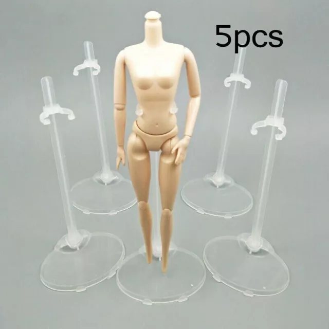 5sets Toy Stand Support for 11.5in Doll Prop Up Mannequin Model Display Holder