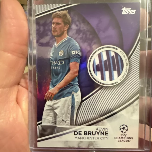 2024 TOPPS FLAGSHIP UCC Kevin De Bruyne Relic 224/299 MATCH WORN 11.50