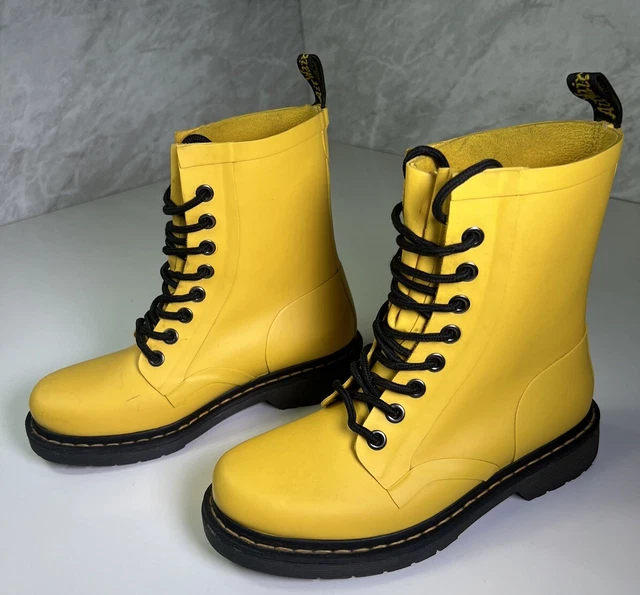 DR MARTENS DRENCH Wellington Boots Festival Rain Women s UK 5 Wellies Yellow 64.99 PicClick UK