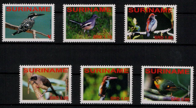 Surinam; Vögel aus aller Welt 2008 kpl. **  (10,-)