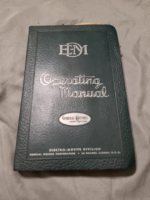 Vintage General Motors EMD F2 F3 Models Operating Manual No 2302 1946 Locomotive Vintage General Motors EMD F2 F3 Models Operating Manual No 2302 1946 Locomotive