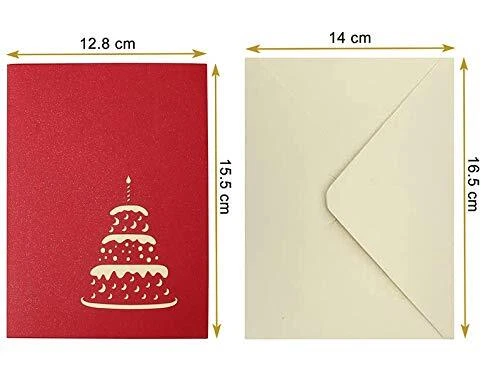 Sumairs – 6 Biglietti Di Auguri Natalizi 3D Pop-Up Con Buste – Cartoline Creative Con Taglio Laser Per Regali E Decorazioni 2022