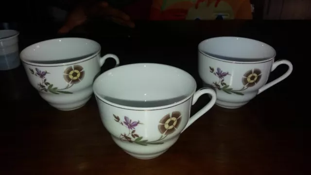 Set 3 tazze da tè thè in porcellana cinese originali antiche 900