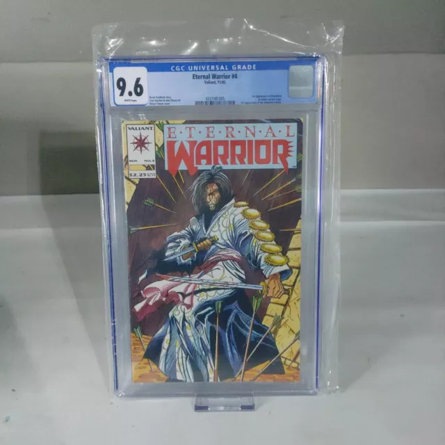 Eternal Warrior #4 CGC 9.6 NM+ White Pages 1st Bloodshot and Immortal Enemy 1992