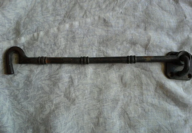 Vintage Brass Door Latch. Hook. Stay. Period Hardware