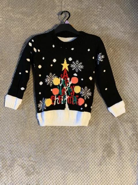 Kids New 3D Childrens Girls Merry Christmas Winter Jumper Sweater