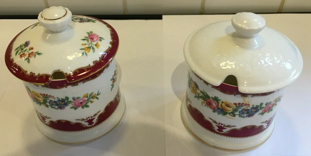 2 Staffordshire Konserven-/Marmeladengläser