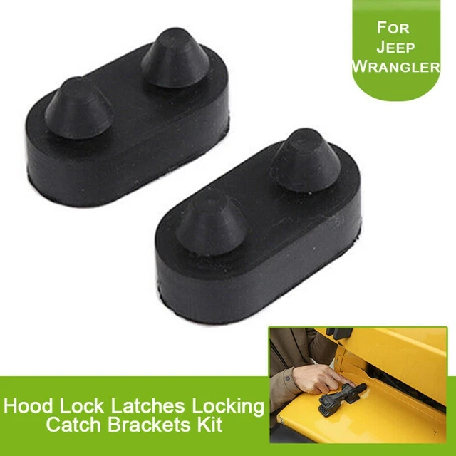 Hood Latch Set In Black For 97-06 Jeep Wrangler TJ & Unlimited - Foto 11