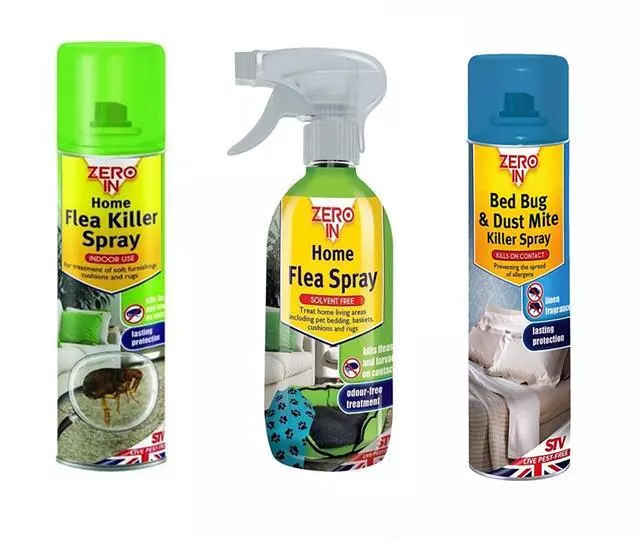 STV  Zero In Home Flea Bed Bug Killer Treatment Spray