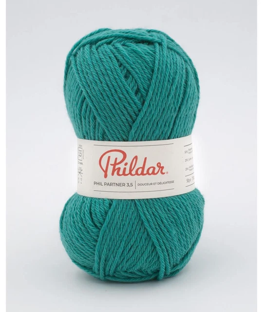 10 Pelotes De Laine Phildar Partner - Coloris Guimauve (rose) - Aiguille 3.5 - 100% Acrylique - Neuf