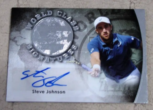2015 Leaf Ultimate Tennis Steve Johnson World Class Autographs Silver /25