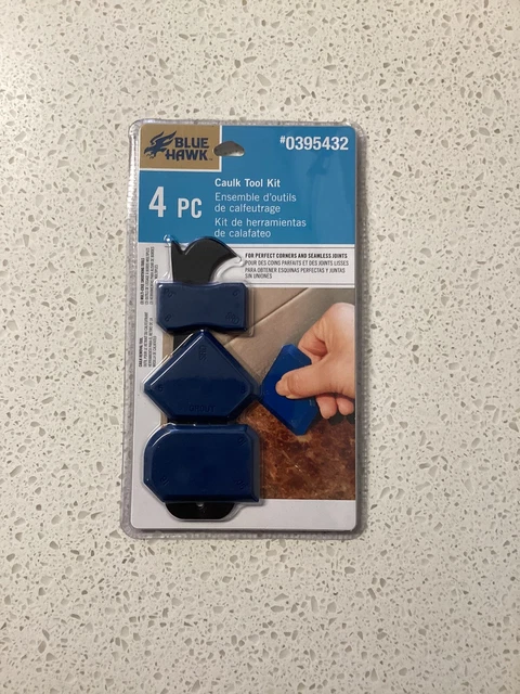 BLUE HAWK 4pc caulk tool kit #0395432